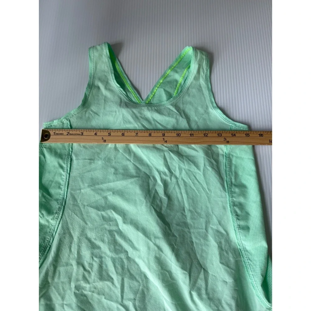 Lululemon‎ Ivivva Run Tank Top V-Neck Racerback Athletic Sleeveless Green Size 6